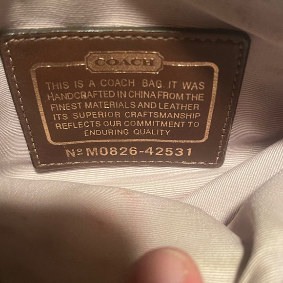 Coach Parker Crossbody Bag In Signature Crème Jacquard W Gold Accents GUC - Picture 8 of 16